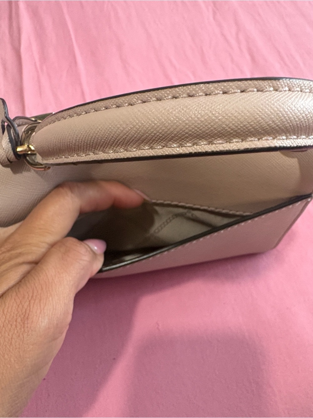 Michael Kors Pink Ava Mini Top-Handle Crossbody - Picture 6 of 16